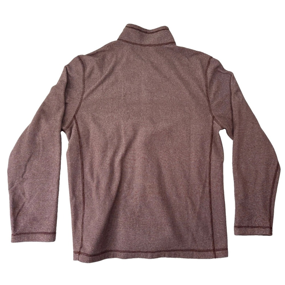 The North Face Lightweight 1/4 Zip Fleece Burgundy Red Medium - Picture 2 of 7
